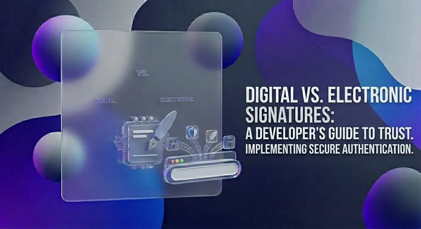 Digital Signatures vs. Electronic Signatures: A 2026 Security Deep-Dive